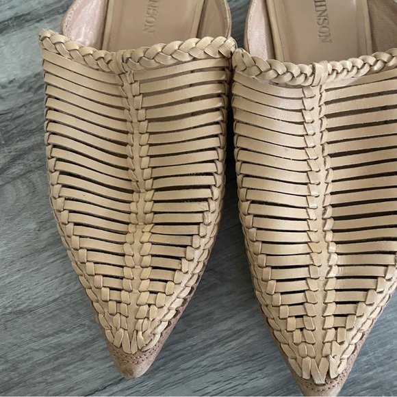 Ulla Johnson Cream Leather Pointed Toe Slip On Mule Shoes 38 - Picture 6 of 7